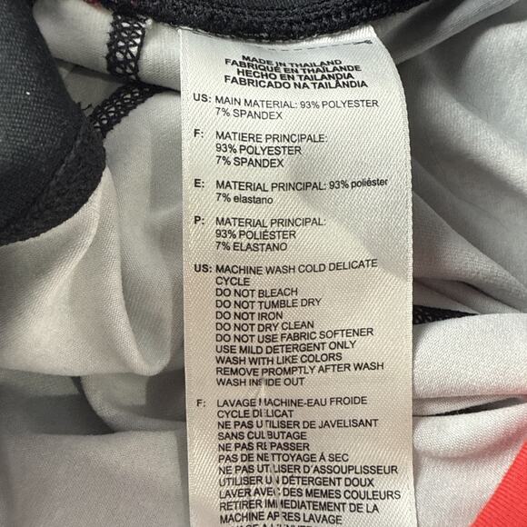 Adidas ClimaLite Active High-rise Leggings Black White Pink Stripes Size XSmall - Picture 7 of 8